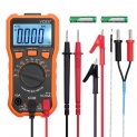 Multimètre Numérique 6000 Compteurs TRMS Voltmètre Ampèremètre Ohmmètre pour NCV DC Tension AC Résistance Courant Température Capacitance Diode Transistor Continuité Duty Ratio Test