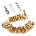 Novecaps Kit Outil 22 pcs Pour Fer À Souder Pyrogravure Sculpture Bois/Stylo Pointe Pochoir Brûlant