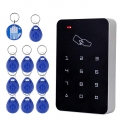 OBO HANDS RFID Autonome de lecteur de cartes de contrôle d’accès avec clavier numérique + 10 touches Tk4100 pour maison/appartement/Factory Système sécurisé