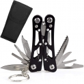 Pince Multifonctions,BESTZY 1 Pcs Pince Poche Outil Multifonctions Avec Décapsuleur Pour Survie Camping Outil (Noir)