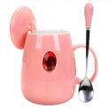 YIFENG Tasse Céramique Acier Inoxydable Mugs Porcelaine Tasse à Thé Tasse à Café Verre