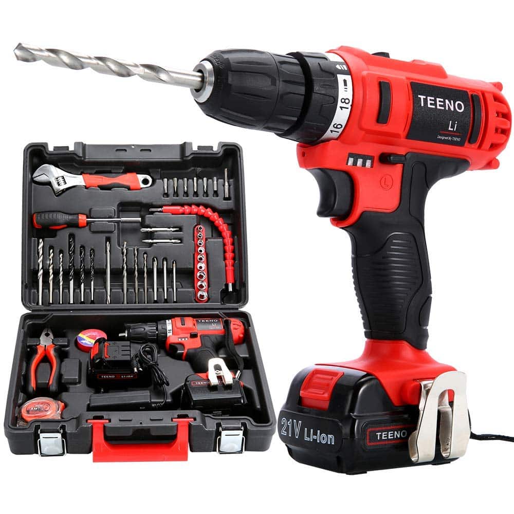 Perceuse visseuse sans fil TEENO PSR 21V
