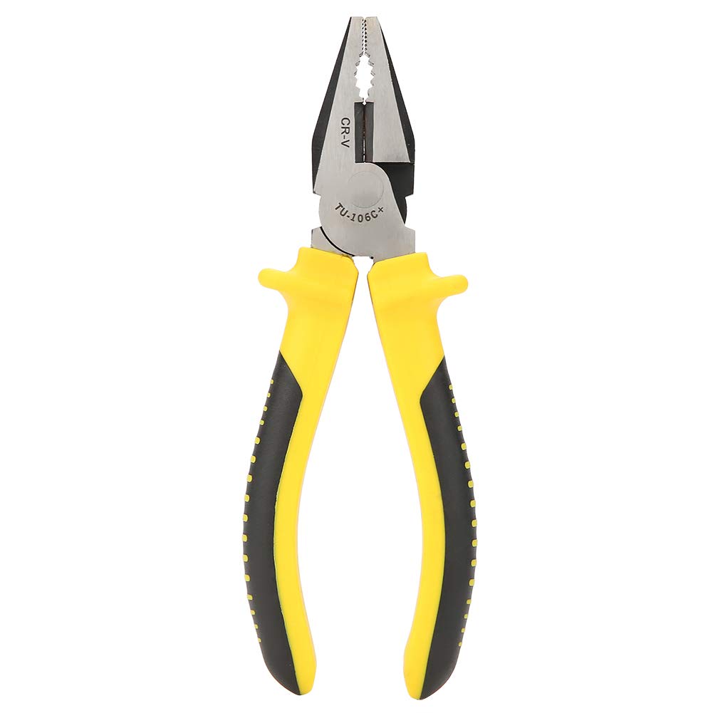 6 Pouces Pince pour Monteur de Lignes Multifonctions, Pinces à Fort Effet de Levier en Acier Inoxydable, Pinces coupantes pour Fils Électriques (TU-106C)