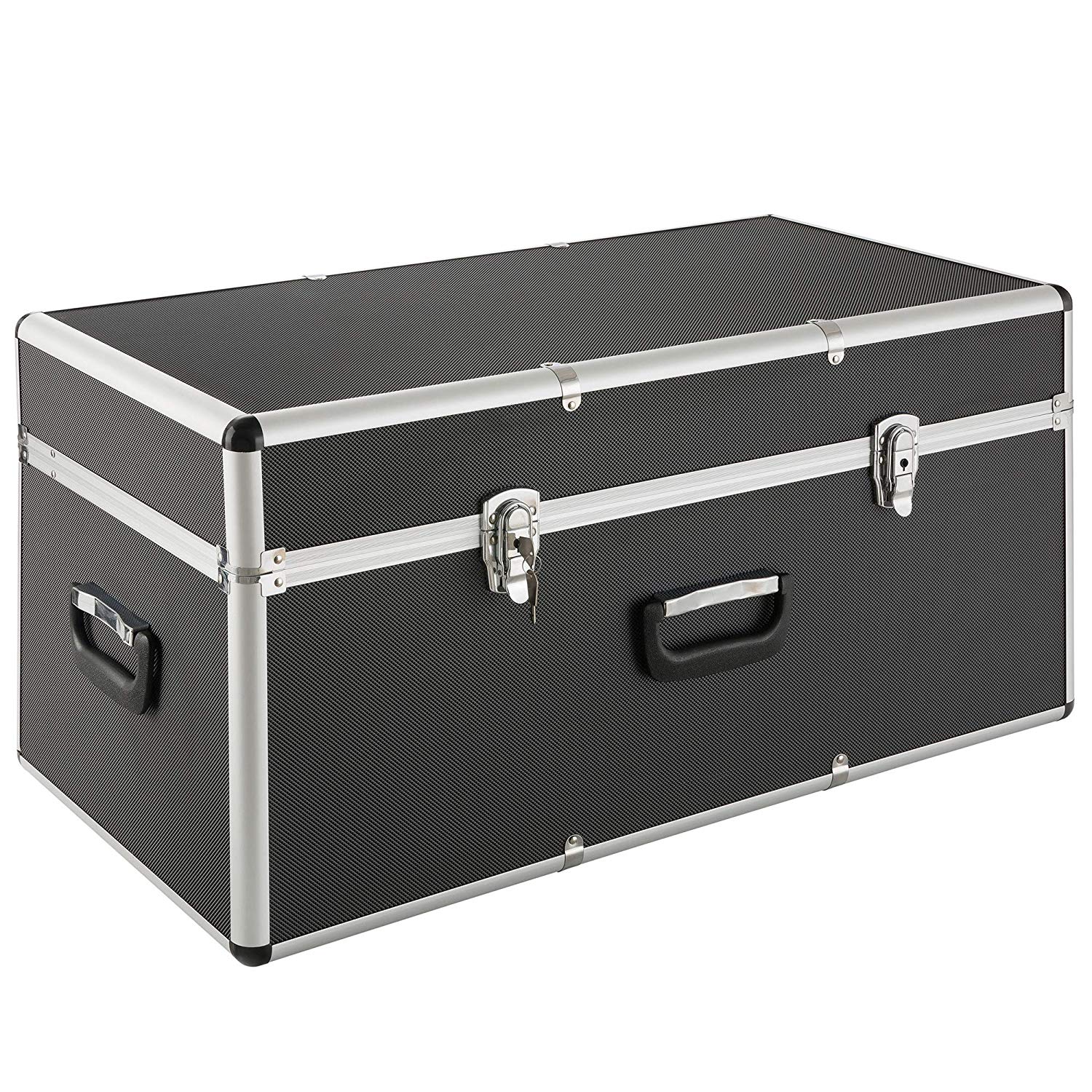 Arebos Coffre de Transport/Boîte en Aluminium / 100L / Verrouillable/avec 3 Poignées de Transport