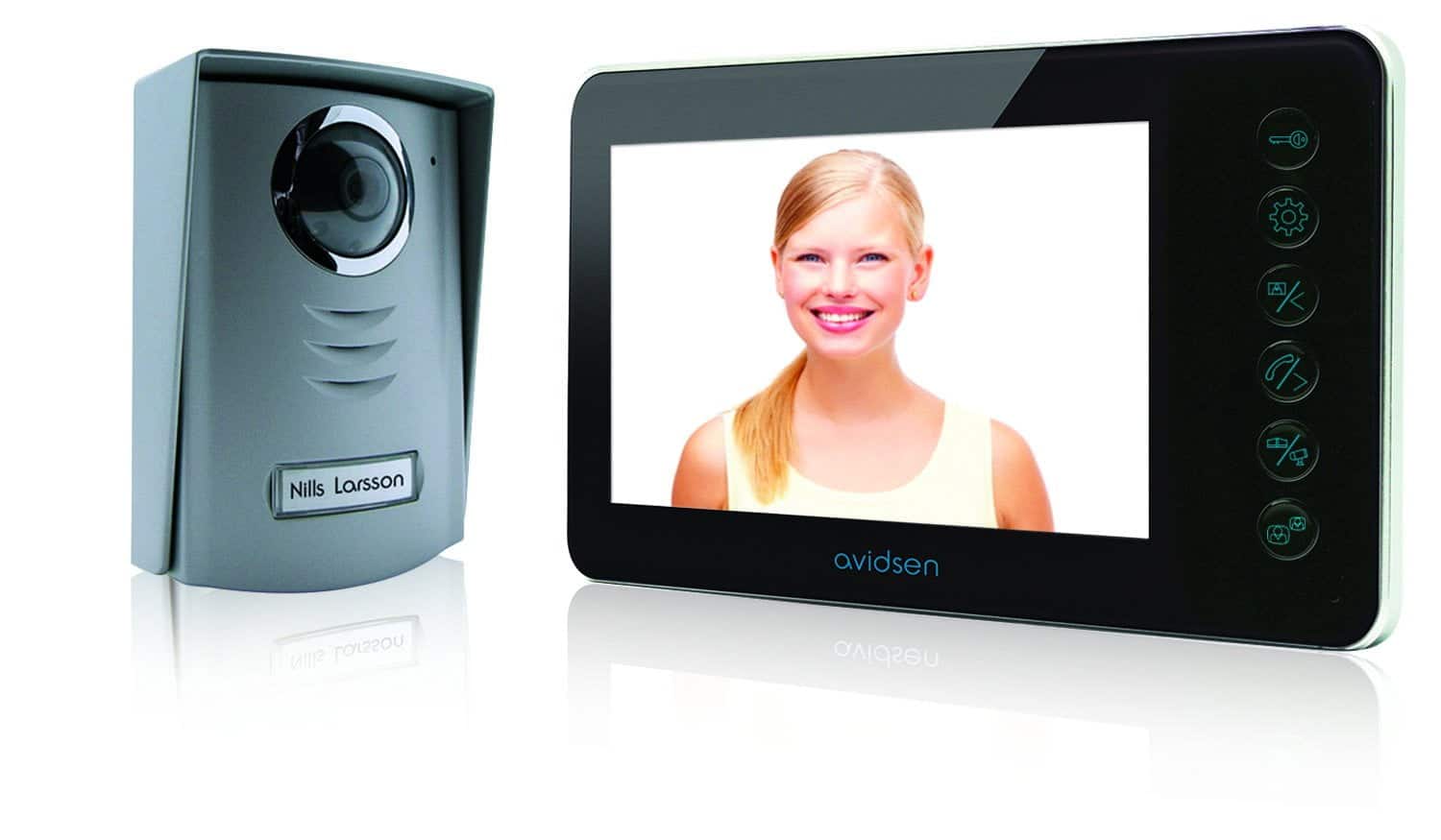 Avidsen – Visiophone 2 Fils Ylva 7 Noir – 112241 – Discussion possible avec votre Invité