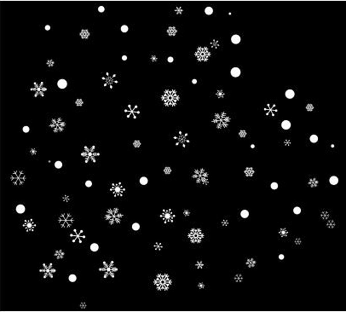 Black Temptation Décoration de Noël Accueil / Boutique / Sticker vitres Sticker muraux Holiday Accessories, Blanc # 11