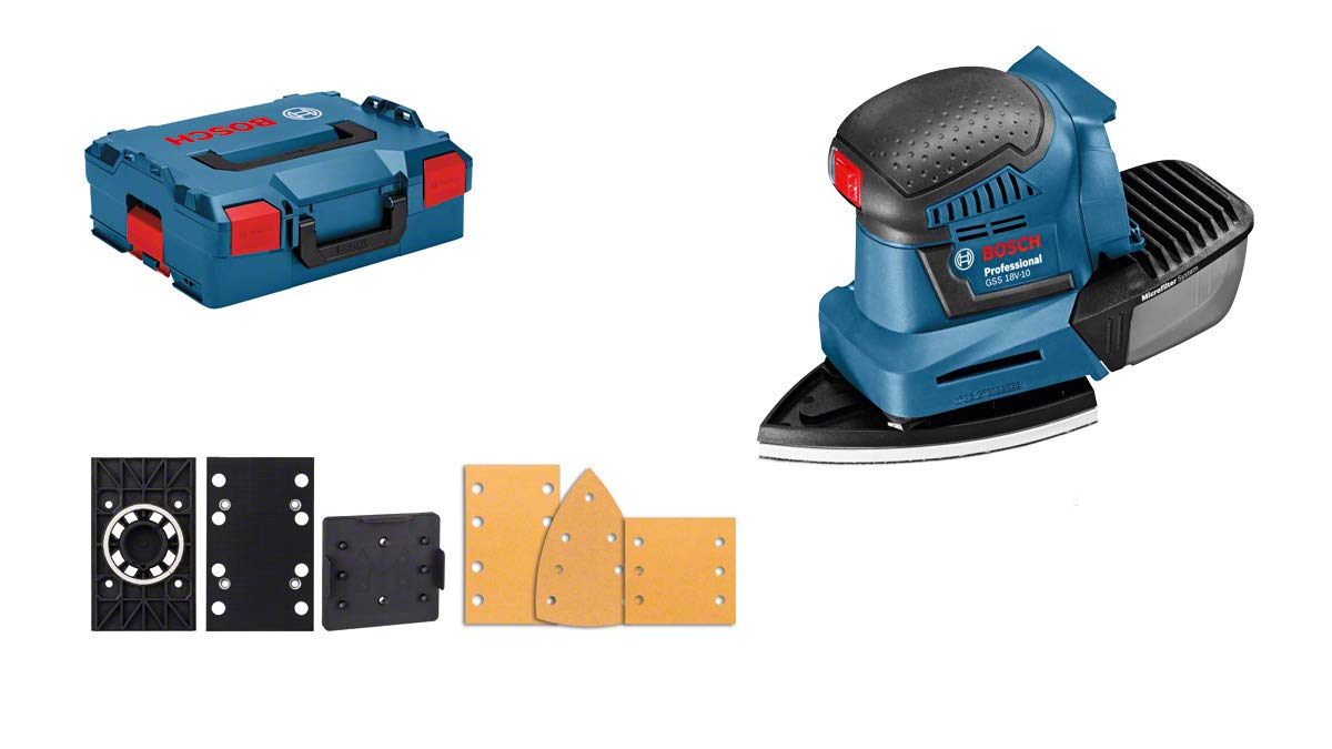 Bosch Professional 06019D0202 GSS 18V-10 Ponceuse vibrante sans-fil