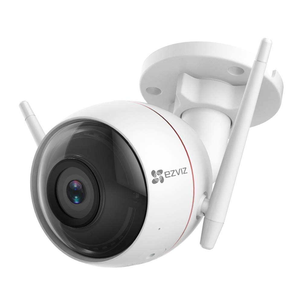 EZVIZ Caméra Surveillance WiFi Exterieur, Alarme Sirene et Lumière Strobe, Alexa Compatible, IP66 Etanche, Audio Bidirectionnel, 30m Vision Nocturne, Alarme de Détection de Mouvement, Cloud, SD Carte