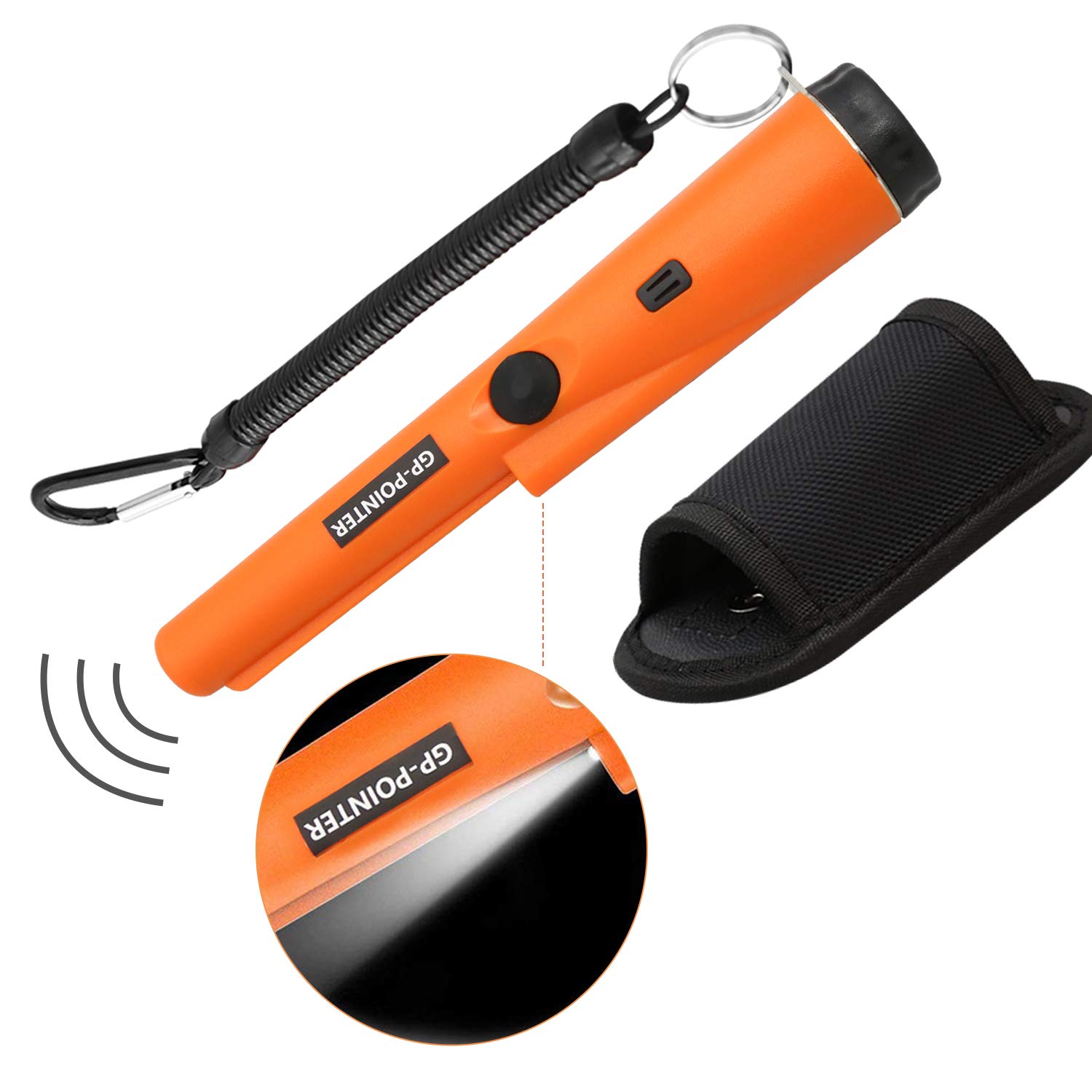 Hengda Détecteur de métaux étanche portable Détecteur de Métaux Pinpointer