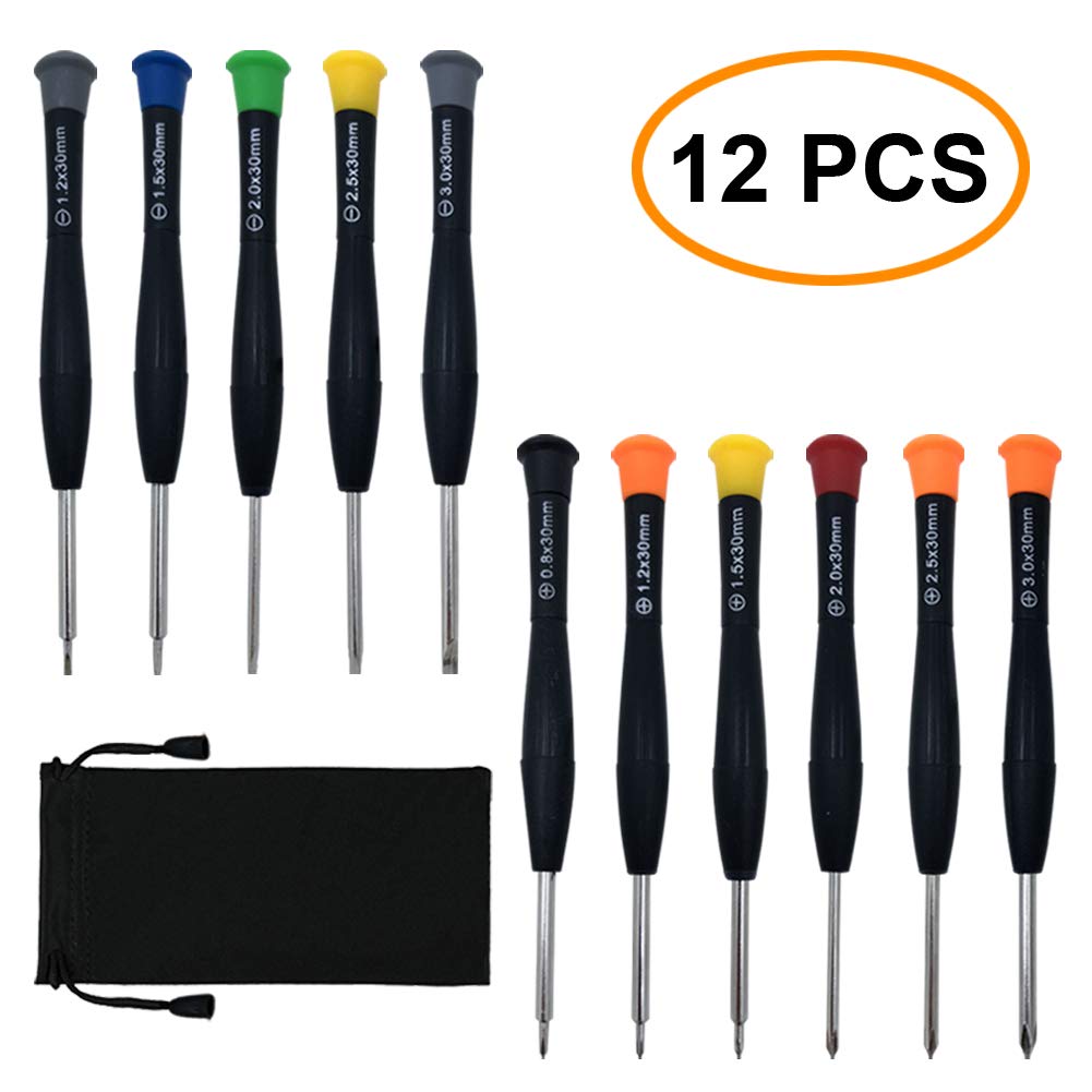 Kit de réparation de tournevis 11 pièces avec outils de réparation de précision pour iPhone Watch Jewelry Lunettes PC Réparation de tournevis magnétique