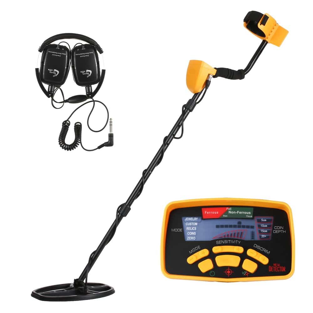 KKmoon Professionnel Haute Sensibilité Souterrain Métal Détecteur Or Digger Bijoux Chasse Trésor Recherche LCD Affichage avec Écouteur