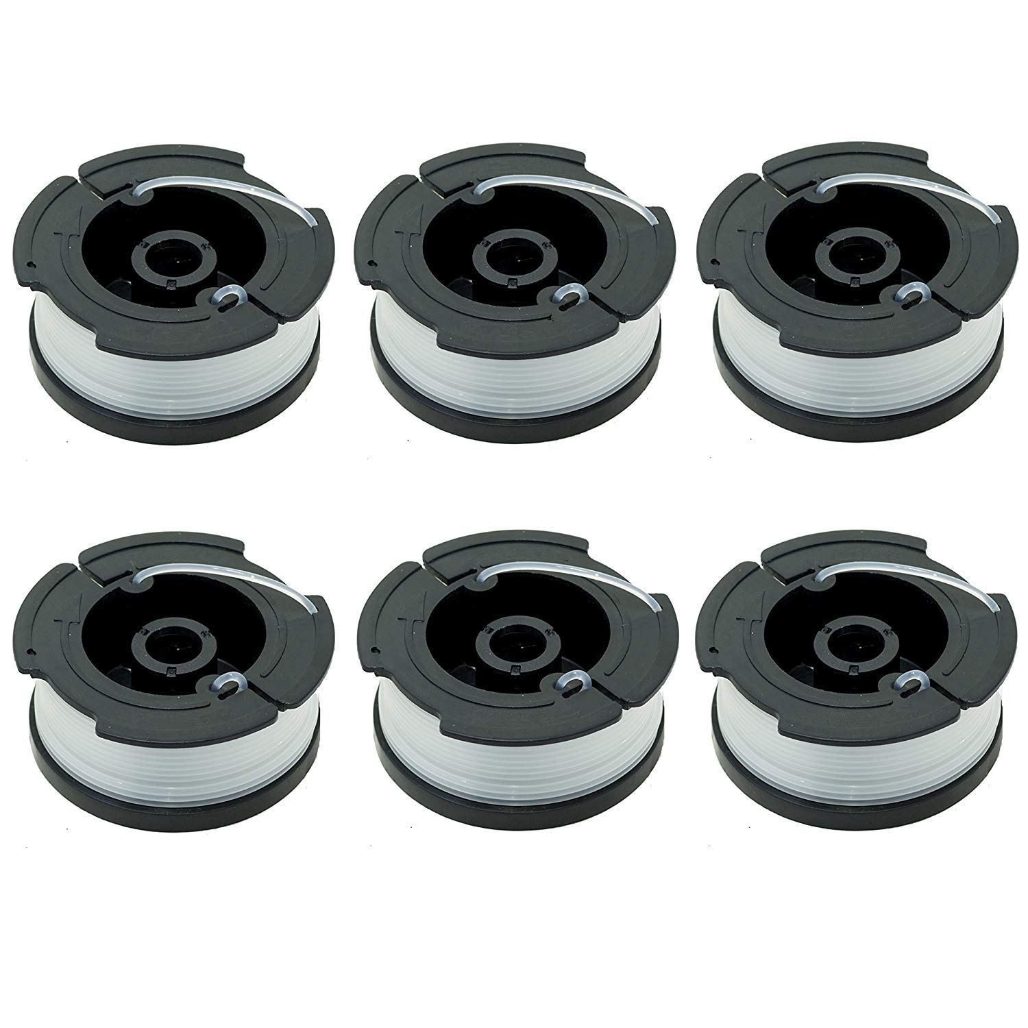 Lot de 6 Bobines pour coupe bordures Black Decker A6481 A6485