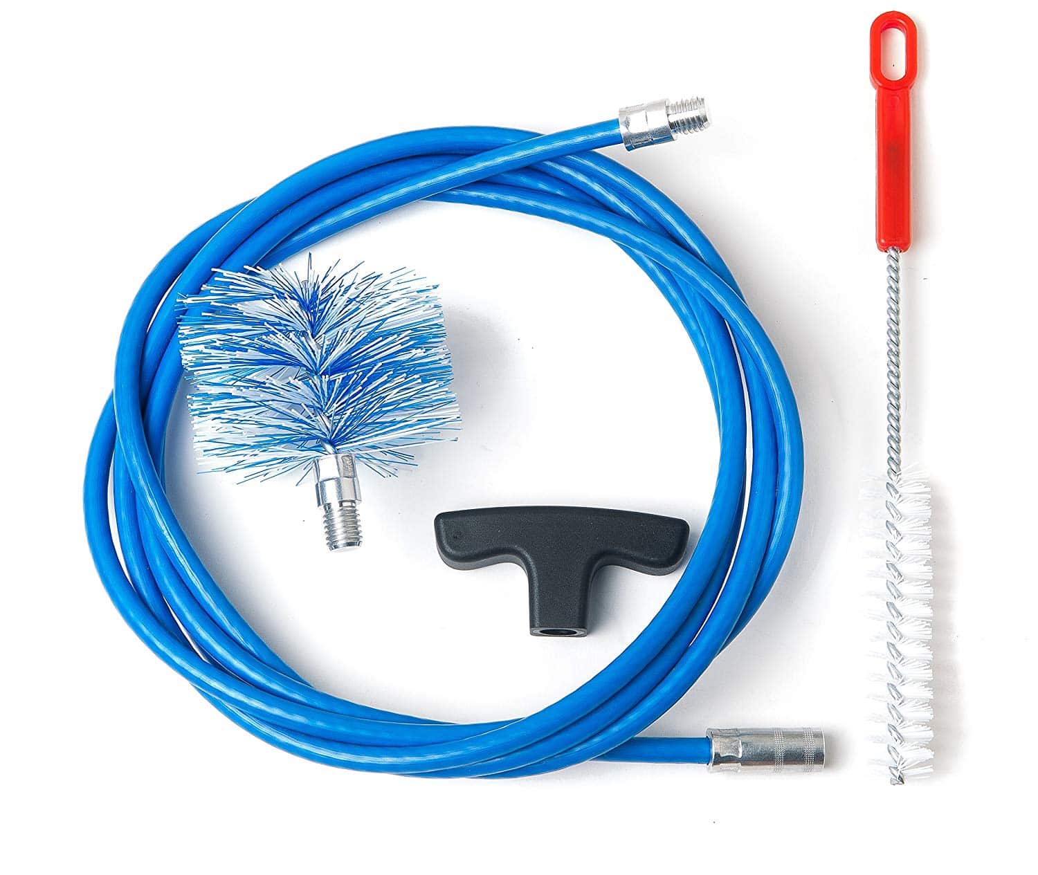 BARETTO – Kit 3 Mètres de Ramonage – 1 Brosse Pellet 80mm – Kit Nettoyage de Poêle à Pellets / Granulés