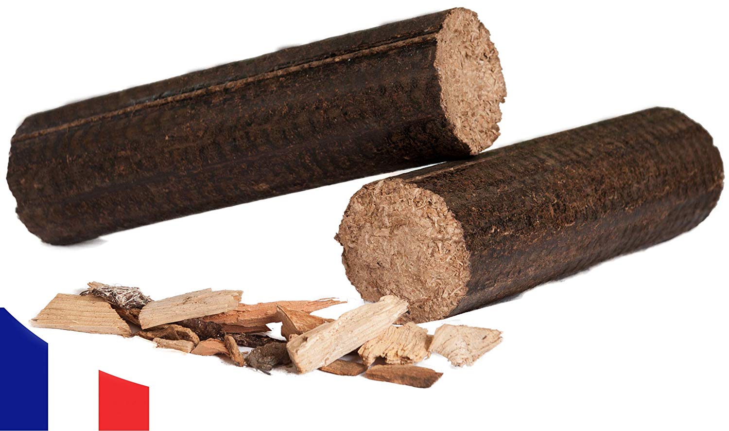 Bois de Chauffage Compressé 100% Bois Dur – Bûches Longues – 24 kg