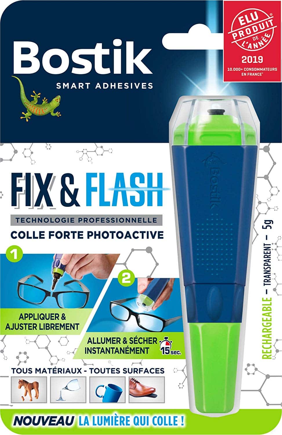 Bostik Fix & Flash 5g Colle forte Glue Photoactive