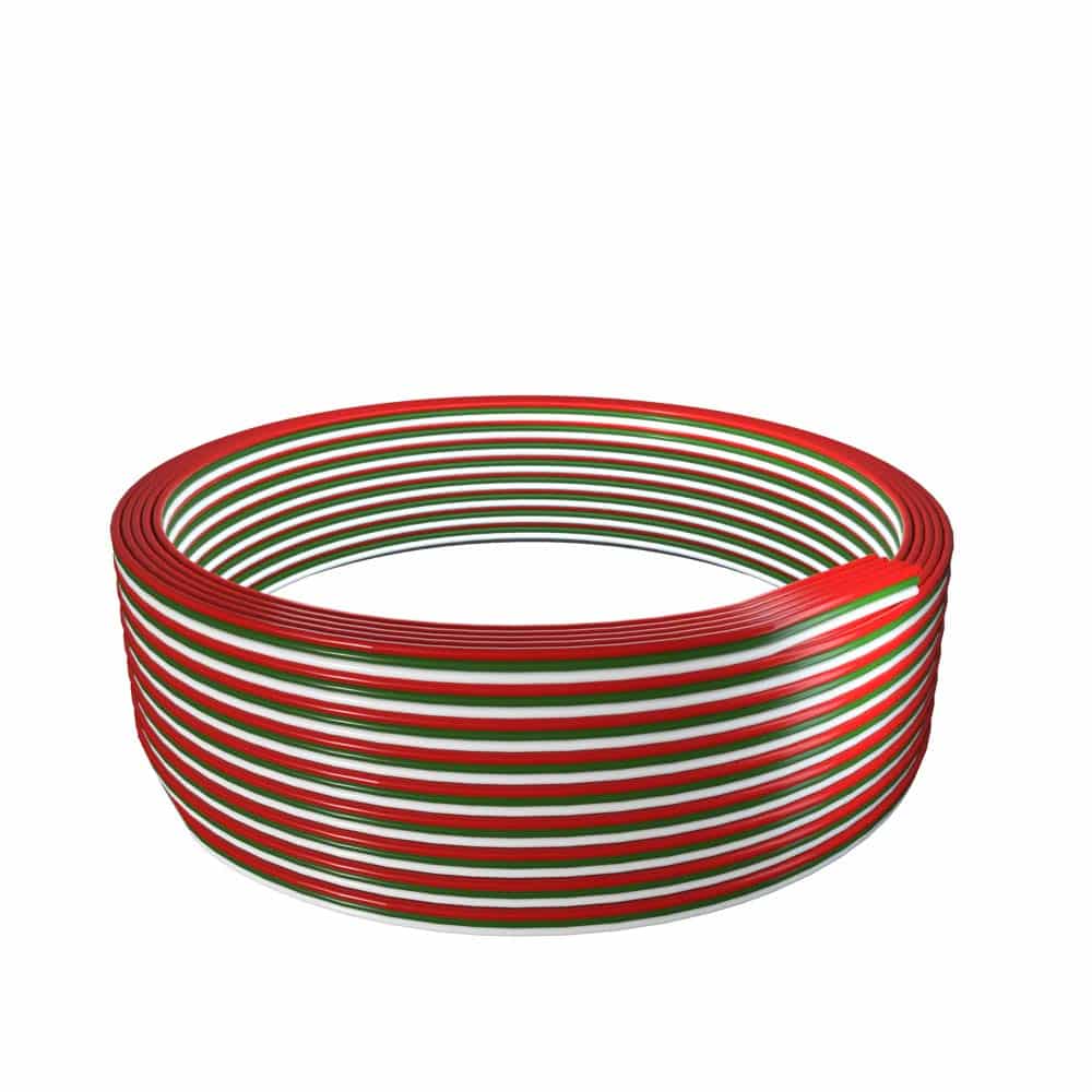 Rallonge électrique 3 broches, connexion de fil ruban pour ruban LED 18AWG. 3 broches 32.8ft/10m, ligne de câble à 3 conducteurs pour corde à ruban LED
