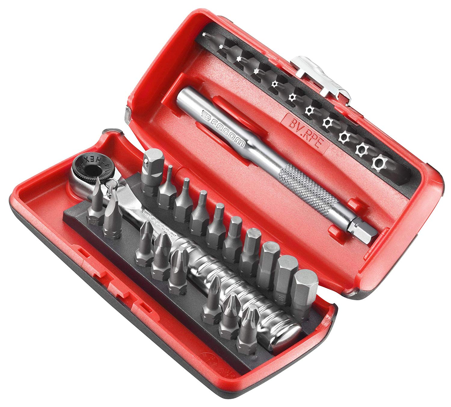 Facom R.PEJ31PG – Coffret d’embouts de vissage – 31 outils