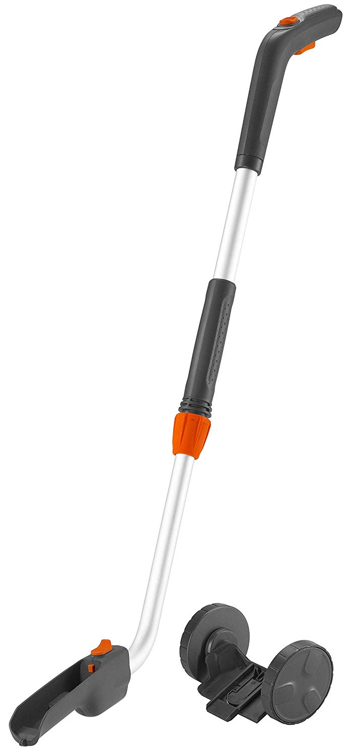 Gardena manche télescopique + roues : accessoires pour cisailles, pour une position droite lors de la taille des bordures de pelouse (9859-20)