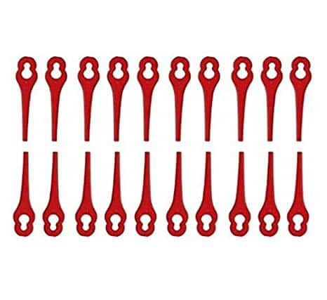 Hicollie Lot de 100 Lames en Plastique de Rechange pour Coupe Bordure Florabest LIDL,Longueur 83mm