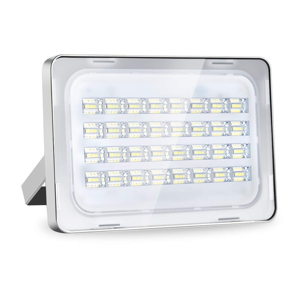 Horypt Projecteur Led Extérieur – 100W Blanc Froid IP65 – Pour Jardin Piscine No Plug