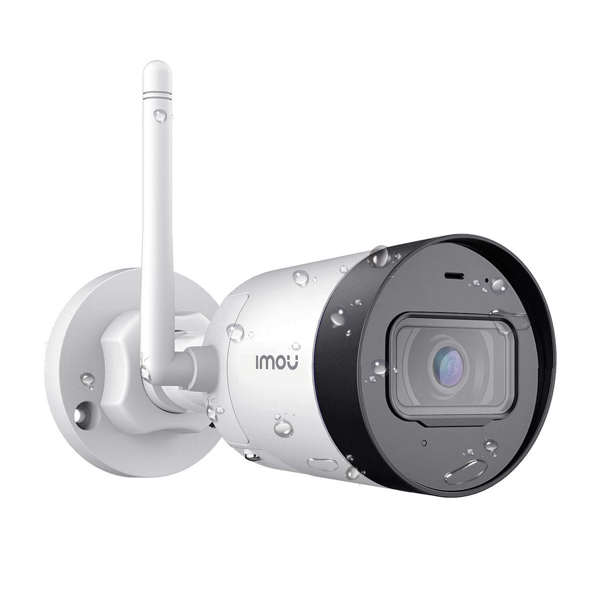 Imou Caméra de sécurité extérieure étanche IP67, caméra de Surveillance pour Domicile 1080P, caméra Bullet Wi-FI IP avec antenne Externe, Microphone intégré, détection de Mouvement et Vision Nocturne
