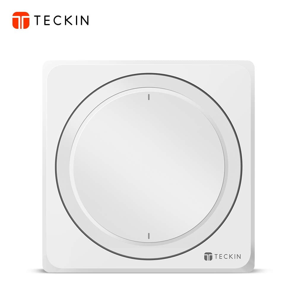 Interrupteur Mural Intelligent, Compatible avec Alexa, Google Home, IFTTT, TECKIN Commutateur Wifi avec Télécommande et Commande Vocale, Réglage de la Minuterie,Fil 2,4 GHz,Neutre Requis