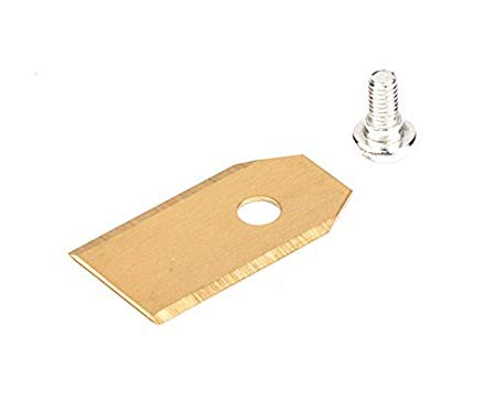 Lot de 30 lames de rechange en titane 0,75 mm, 3 g + vis pour robots-tondeuses Husqvarna Automower et Gardena