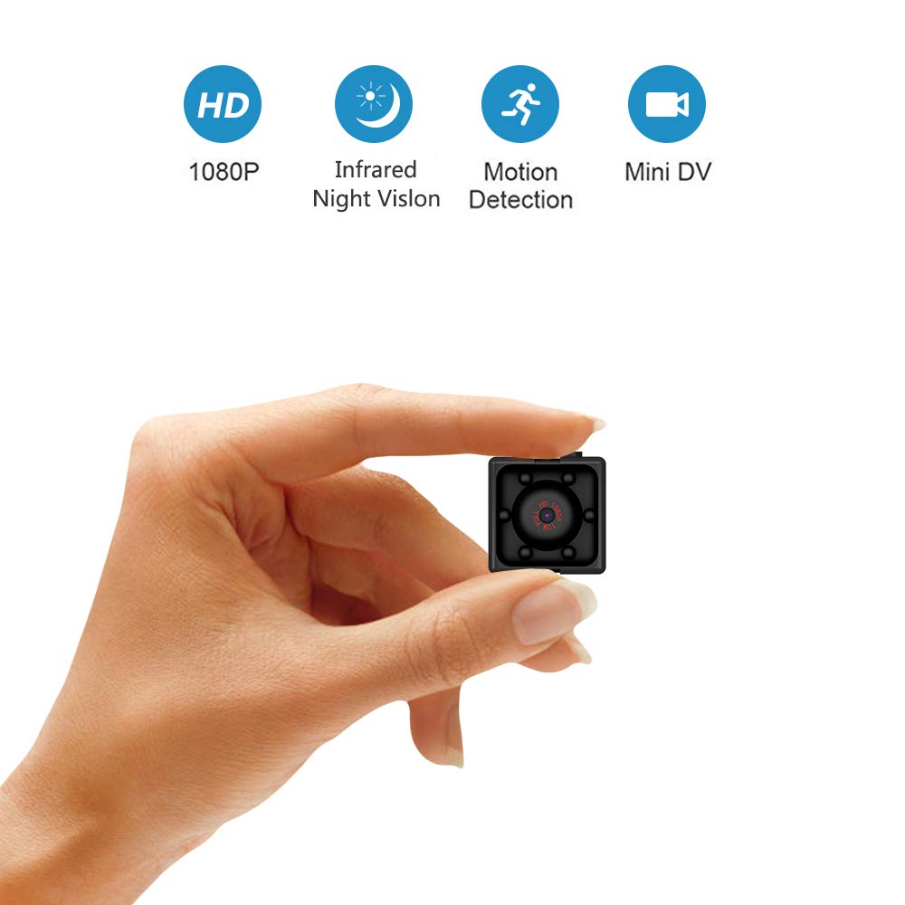 Mini Caméra Espion sans Fil, Supoggy HD 1080P Caméra sécurité avec Vision Nocturne, Détection de Mouvement pour Utiliser à la Maison, en Voiture, par Drone, au Bureau ou à l’Extérieur