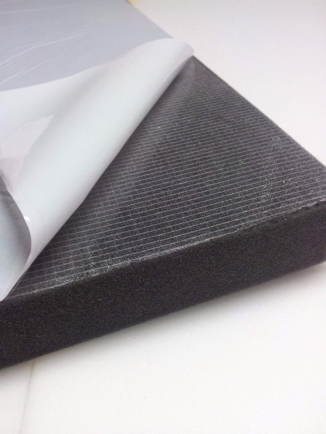 Mousse autocollante d’isolation acoustique Protection sonore Mallette instruments (100 cm x 50 cm x H) Blanc ou Noir
