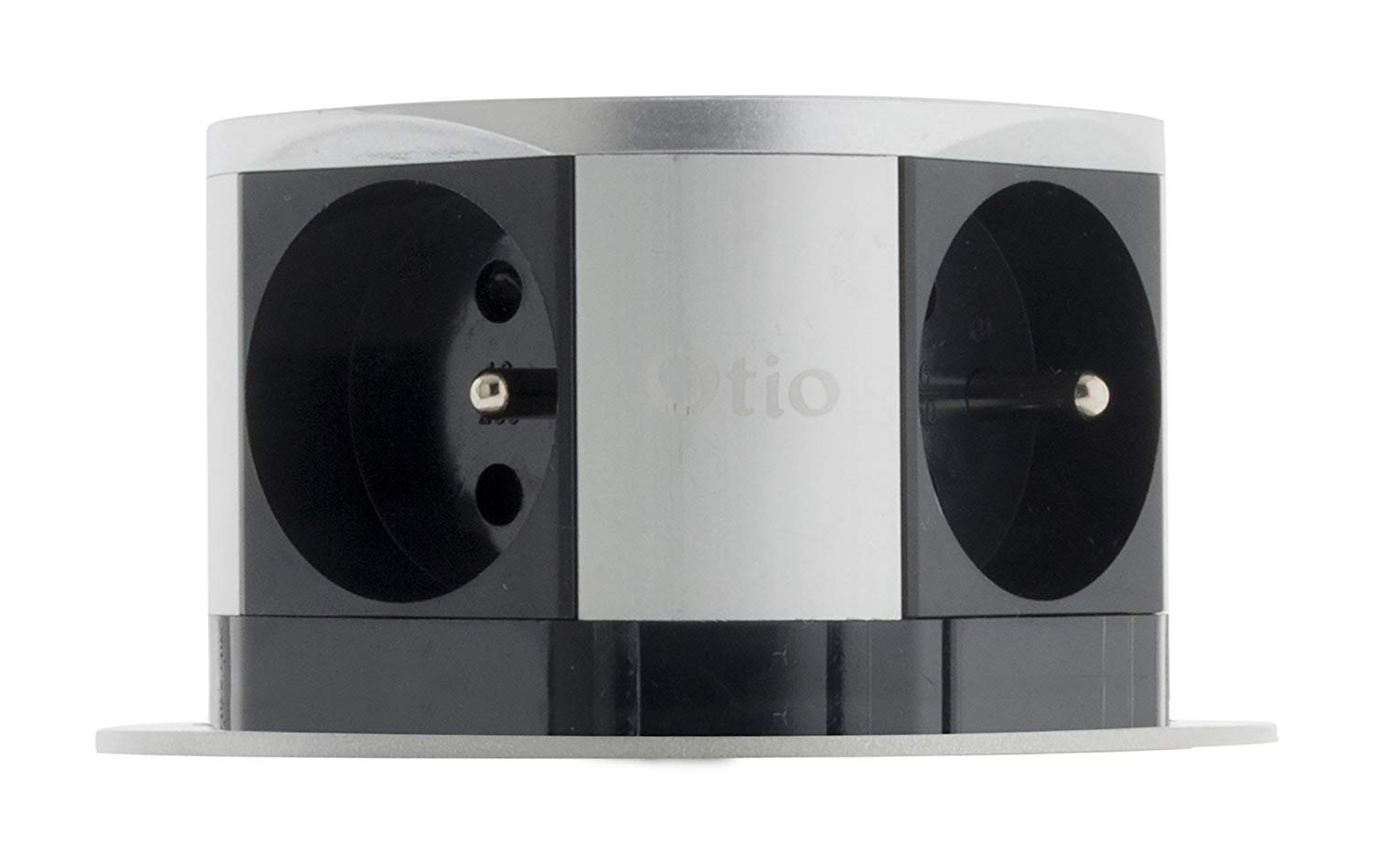 Bloc Escamotable 4 Prises secteur avec prise de terre. 16 A, compact. Marque OTIO