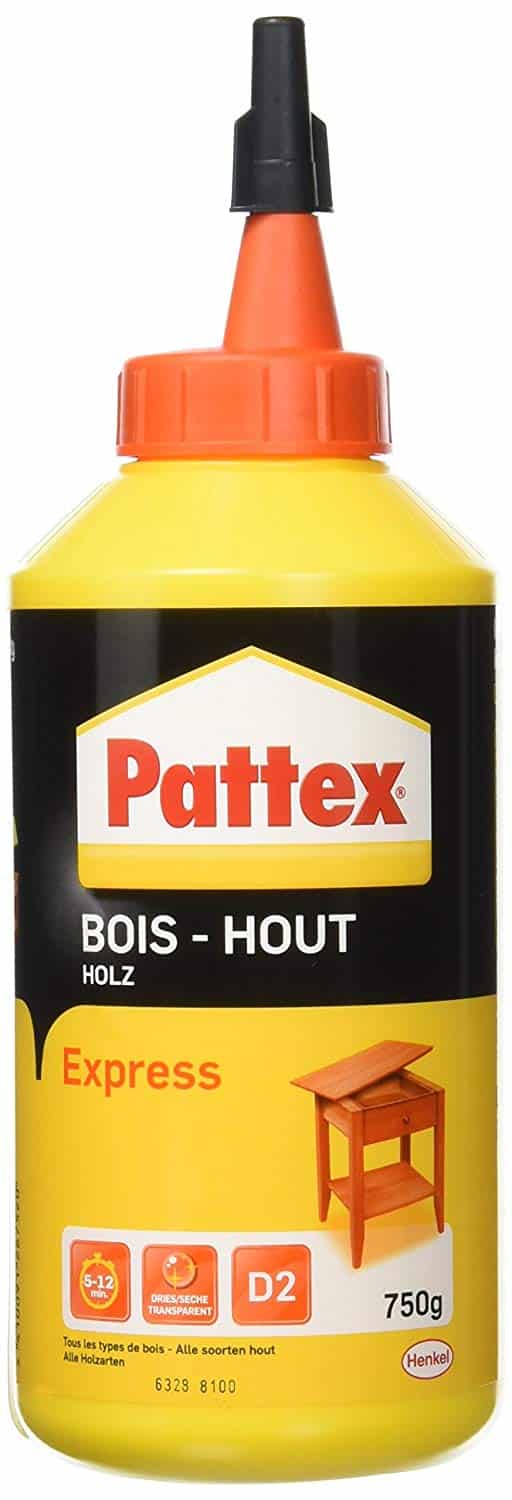 Pattex Biberon de Colle à bois – Express 750 g – Transparent