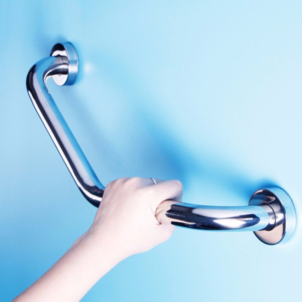 PHOEWON® Barre d’appui Douche SUS304 Inox Poignée de Baignoire Porte Serviette Barre d’appui Salle de Bain pour Personnes Âgées/Enceinte