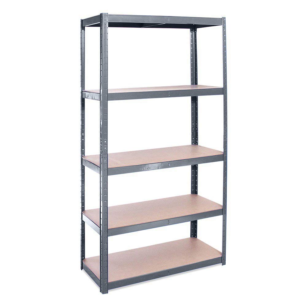 Rhino Racking 0052 Étagère de Rangement Autonome Industrielle Charge Lourde à 5 Niveaux, Garantie de 5 ans, 180 X 90 X 40 cm