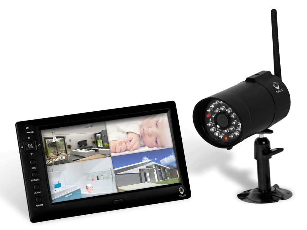 SCS SEN4136254 Kit vidéosurveillance DWS sans fil 150 m intérieur/extérieur