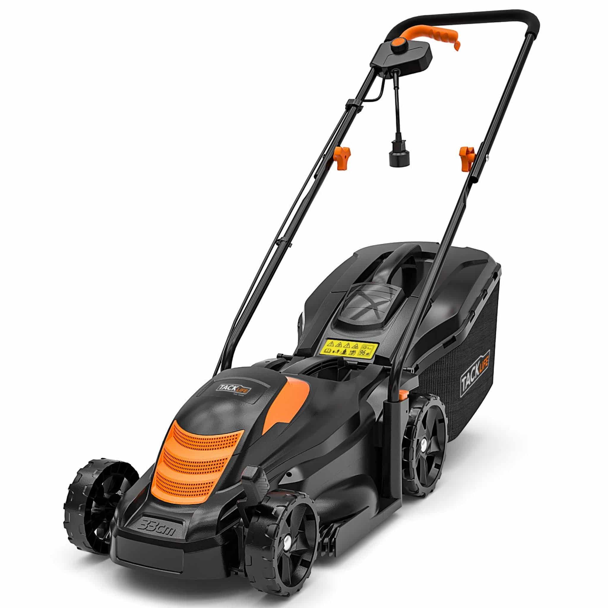 TACKLIFE Tondeuse à Gazon Electrique, Tondeuse 1300 W, Largeur de Coupe ...