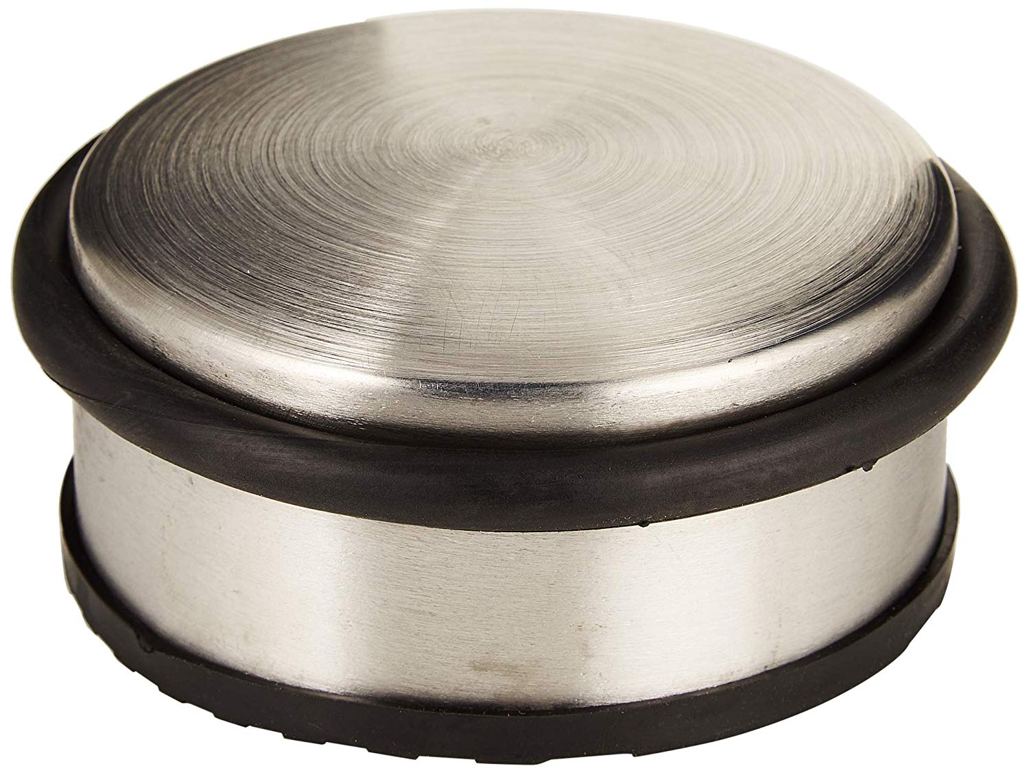 Butoirs de porte en acier inoxydable, 10 cm Diamètre x 4 cm de hauteur. Poids : 1.1 Kg
