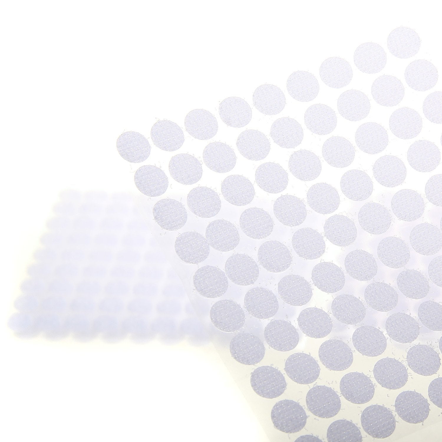 TUKA 450 Paires 10mm Cercles avec Crochets et Boucles Auto-adhésifs, 900 Capsules Monnaies Arrière Hook & Loop Pastille Adhésif, Autocollantes Points Arrière Dots Coins, blanc, TKB5025 white