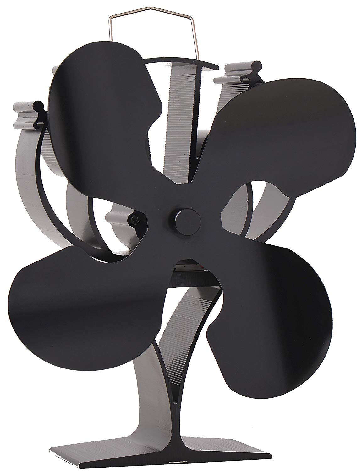 VODA Nouveau conçu pour 4 Lames Chaleur Alimenté Poêle Ventilateur pour Bois/bûches Brûleur/cheminée – Respectueux de l’environnement