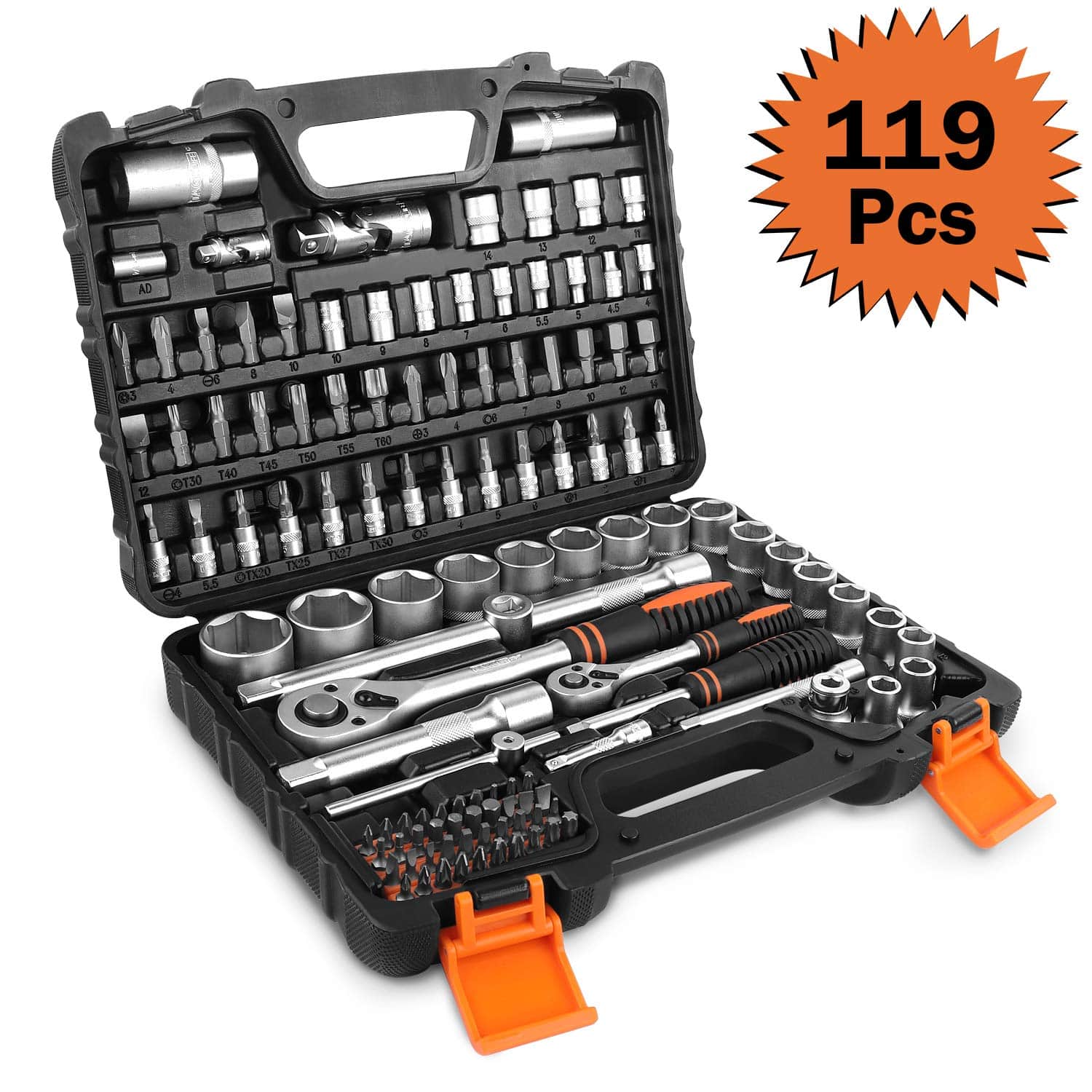 Malette de jeux de douilles 119 pièces TACKLIFE SWS5A