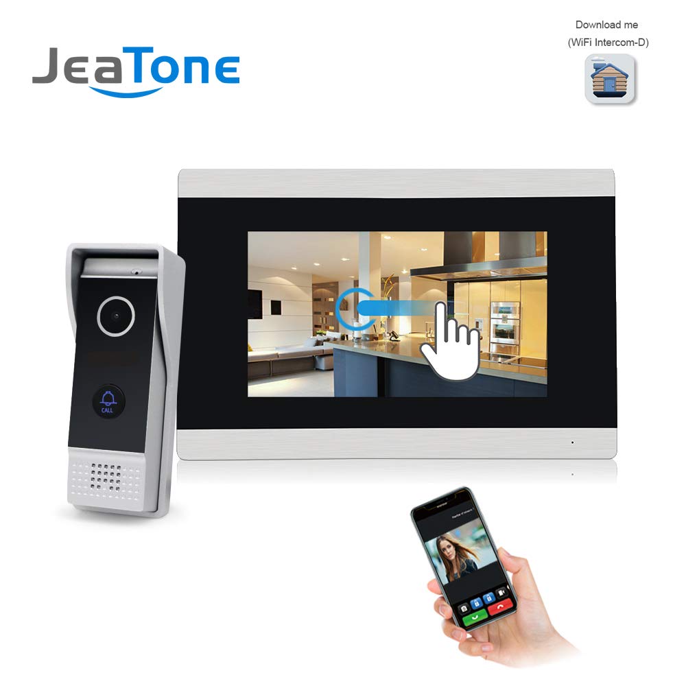 7″ TFT Filaire visiophone interphone IP Sonnette système de sécurité à Domicile – écran Tactile Vision Nocturne
