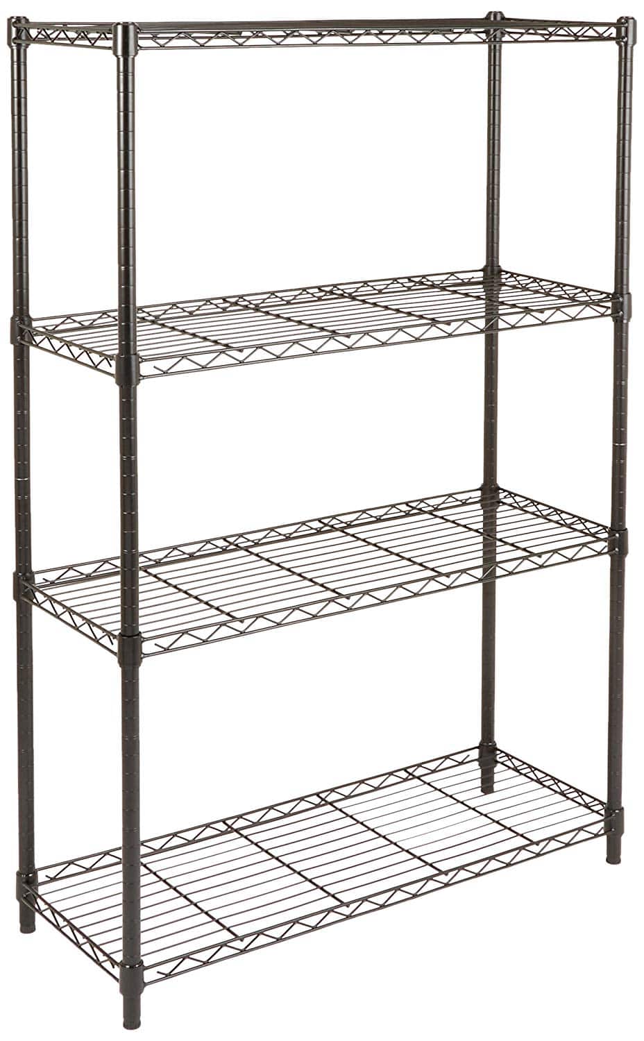 Étagère à 4 niveaux AmazonBasics, couleur noir
