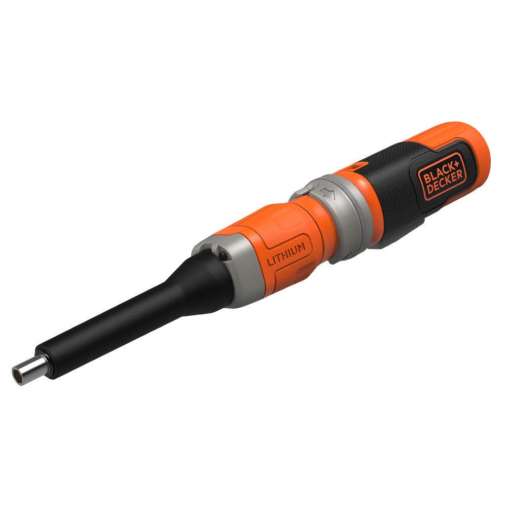 BLACK+DECKER BCF602C-QW Tournevis sans Fil-4 Piles AA-180 TRS/Min-2,5 Nm-5 Embouts