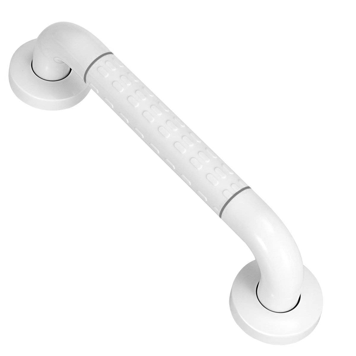 BONADE Barre d’Appui Antidérapant Poignée de Baignoire Murale avec Sécurité Cercles Fluorescents en Acier Inox et Nylon pour Salle de Bain WC, Ø35 mm, Longueur 35 cm