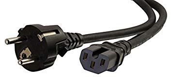 C2G 2m, CEE 7/7 – C15 IEC 2m CEE7/7 Schuko Coupleur C15 Noir câble électrique – cables électriques (CEE 7/7 – C15 IEC, Mâle/Femelle, Noir, 2 m, CEE7/7, Coupleur C15, EU 2011/65/EU)