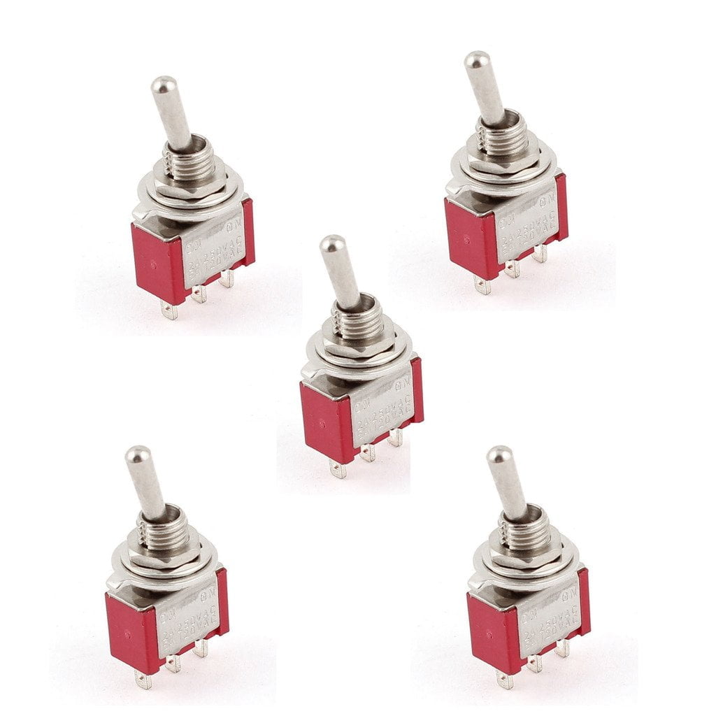 EHAO AC 250V / 2A 120V / 5A ON / ON Interrupteur à 2 positions SPDT Mini Micro (5 pièces)