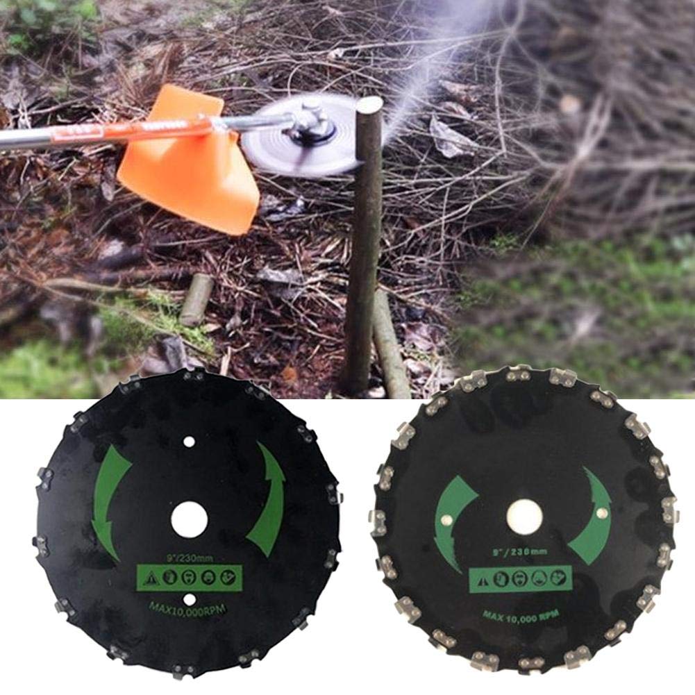 evergremmi Lame de débroussailleuse, débroussailleuse, Machine à Tailler Les Dents, Lame de scie Circulaire pour Tondeuse à Gazon Accessoires de Coupe pour Petits Arbres