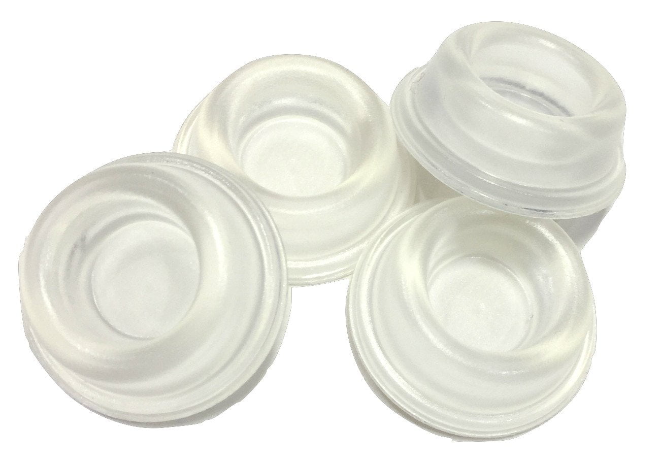 GorillaGrit Butées de Porte en Caoutchouc (Paquet de 4) Protecteurs muraux Transparents Autocollants. Prévenez Les dommages aux Murs causés par Les Boutons de Porte Poignées, Garde et Bouclier