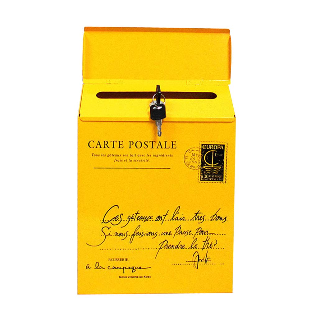 Muchfunny Vintage Boîte aux Lettres Murale Boîte aux Lettres Boîte aux Lettres Iron Lock Boîte Murale