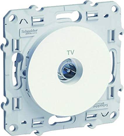Schneider Electric SC5S52A445 Prise TV Odace Blanc