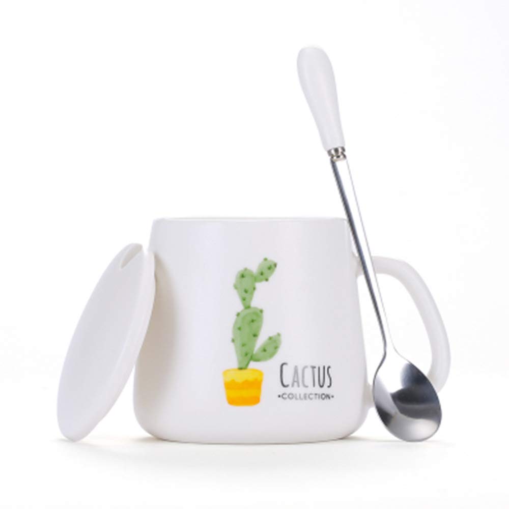 YIFENG Tasse Céramique Acier Inoxydable Mugs Porcelaine Tasse à Thé Tasse à Café Verre